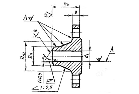 Размеры фланцев ГОСТ 12821‑80