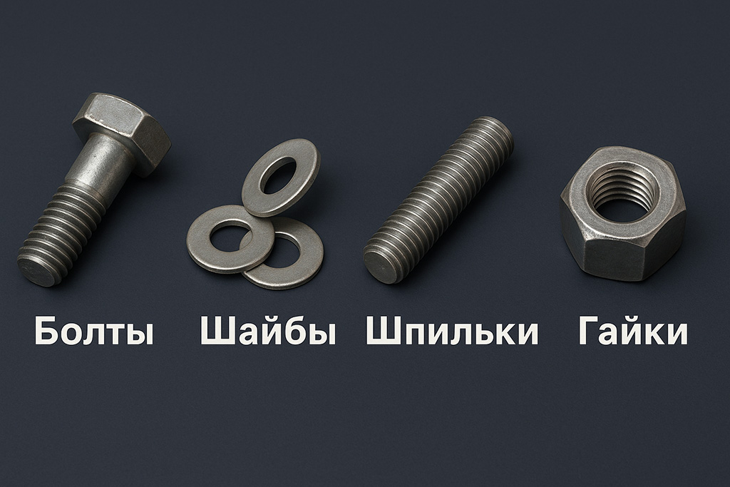 Виды крепежа для фланцев